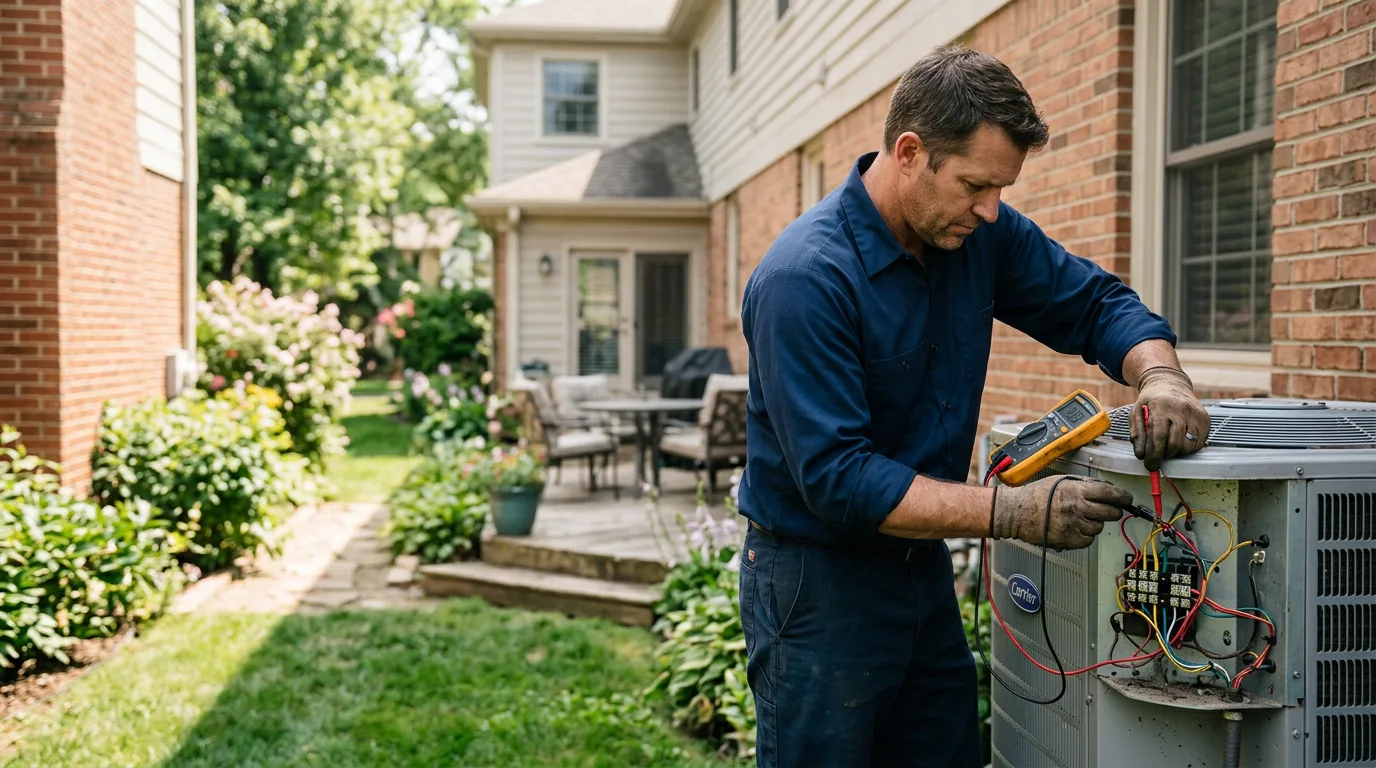 HVAC technician working near Cherokee, AL